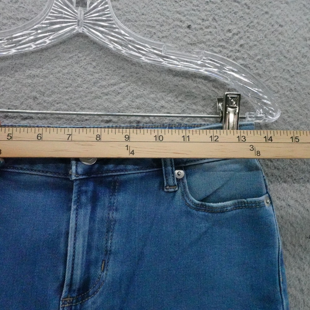 Members Mark Womens Size 2 Crop Flare Leg Stretch Denim Jeans Blue NEW - Picture 6 of 15